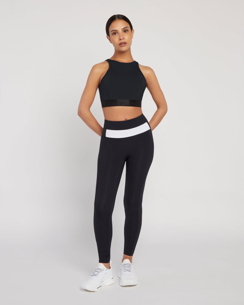 Arizona Crop - Black, Sports Bras, SILOU