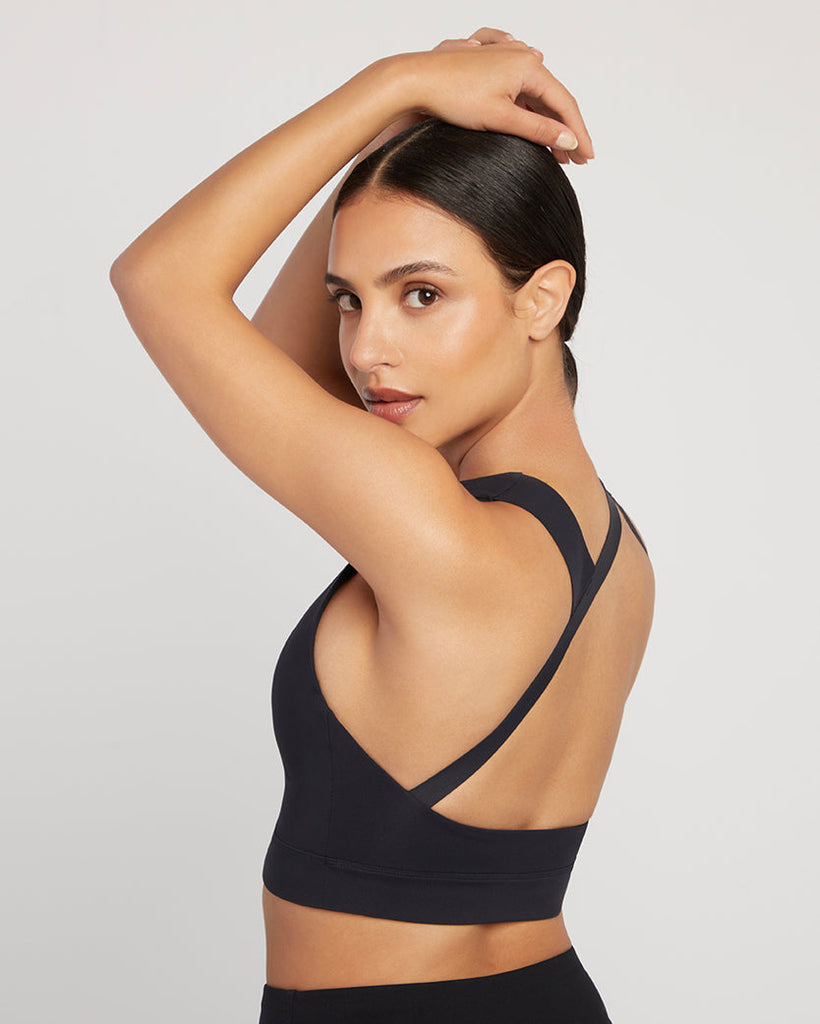 Audrey Crop - Black, Sports Bras, SILOU