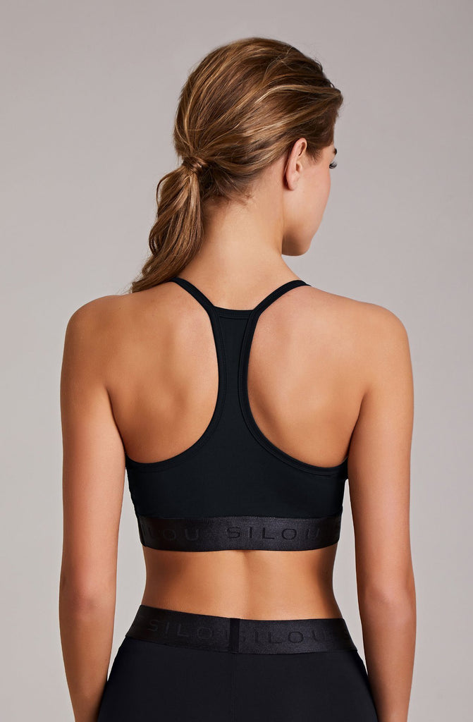 Dakota Crop - Black, Sports Bras, SILOU