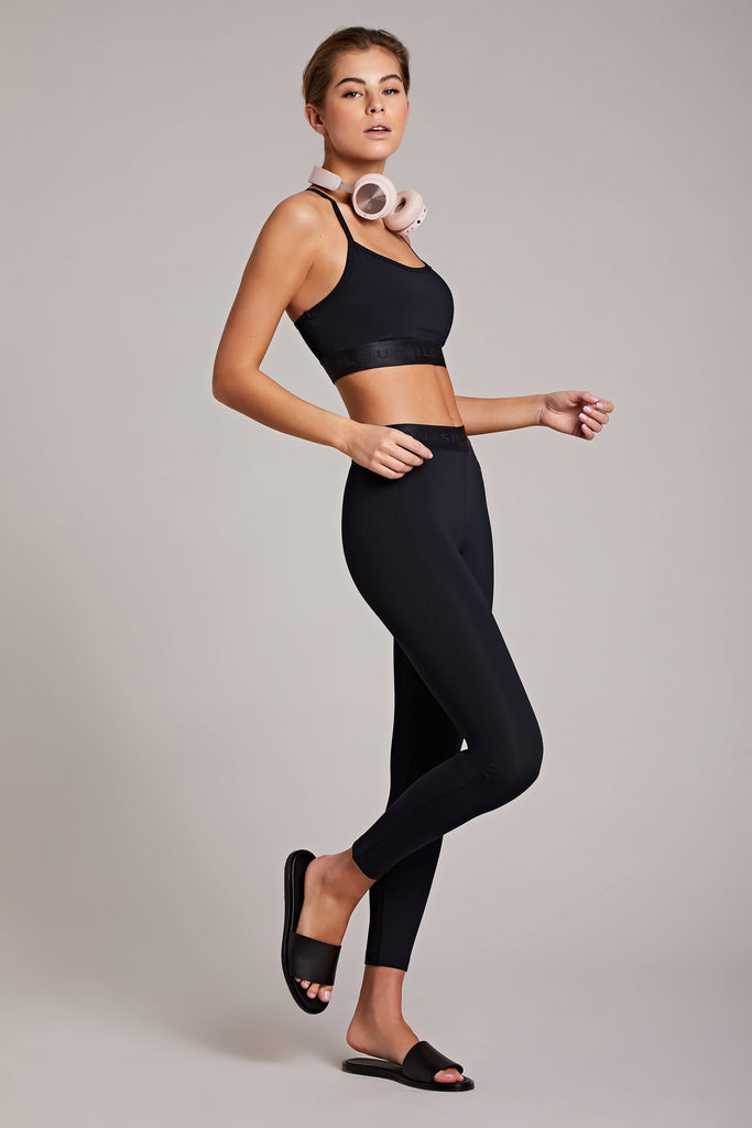 Dakota Crop - Black, Sports Bras, SILOU