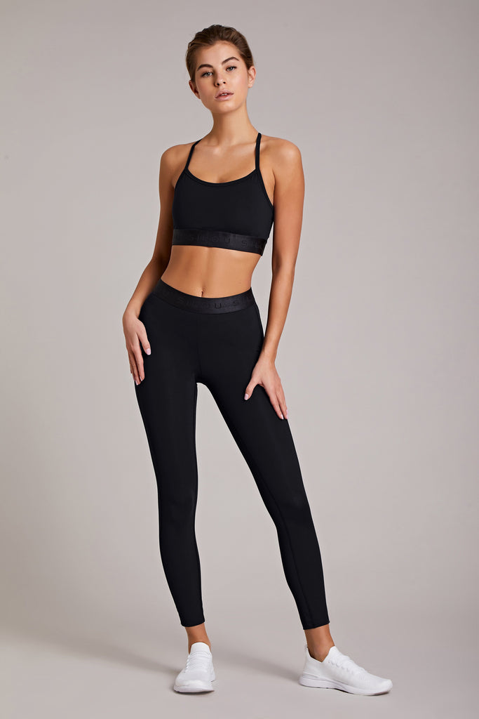 Dakota Crop - Black, Sports Bras, SILOU