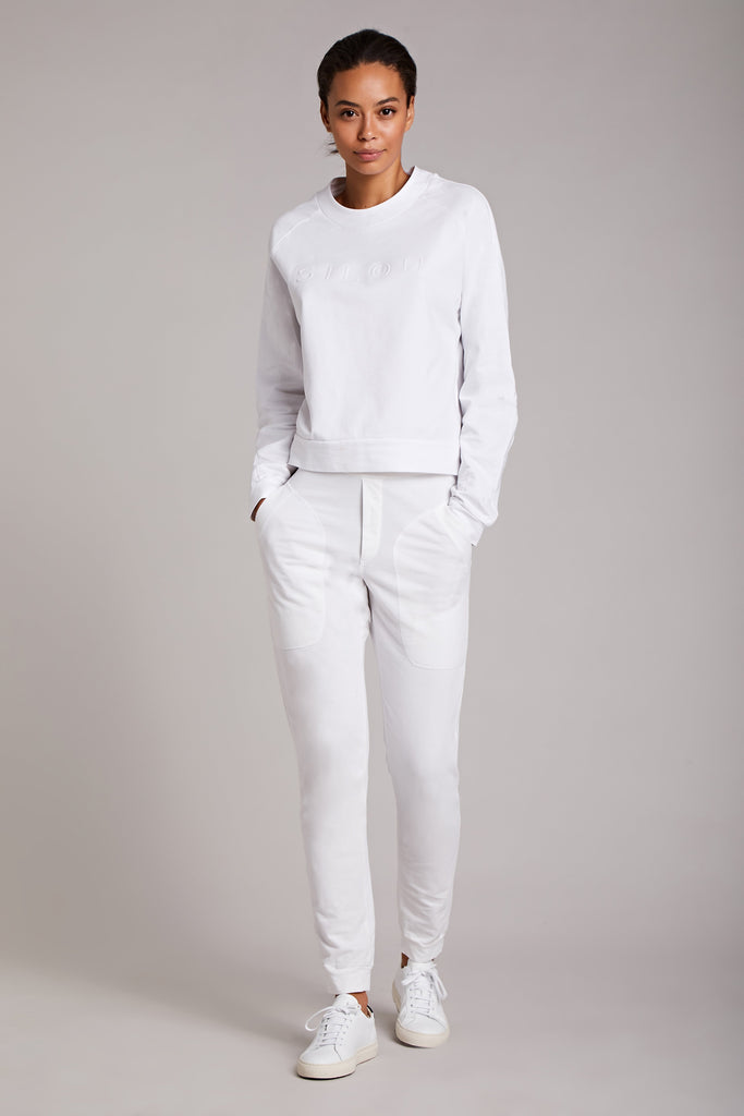 Heidi Sweatpants - White, Sweatpants, SILOU