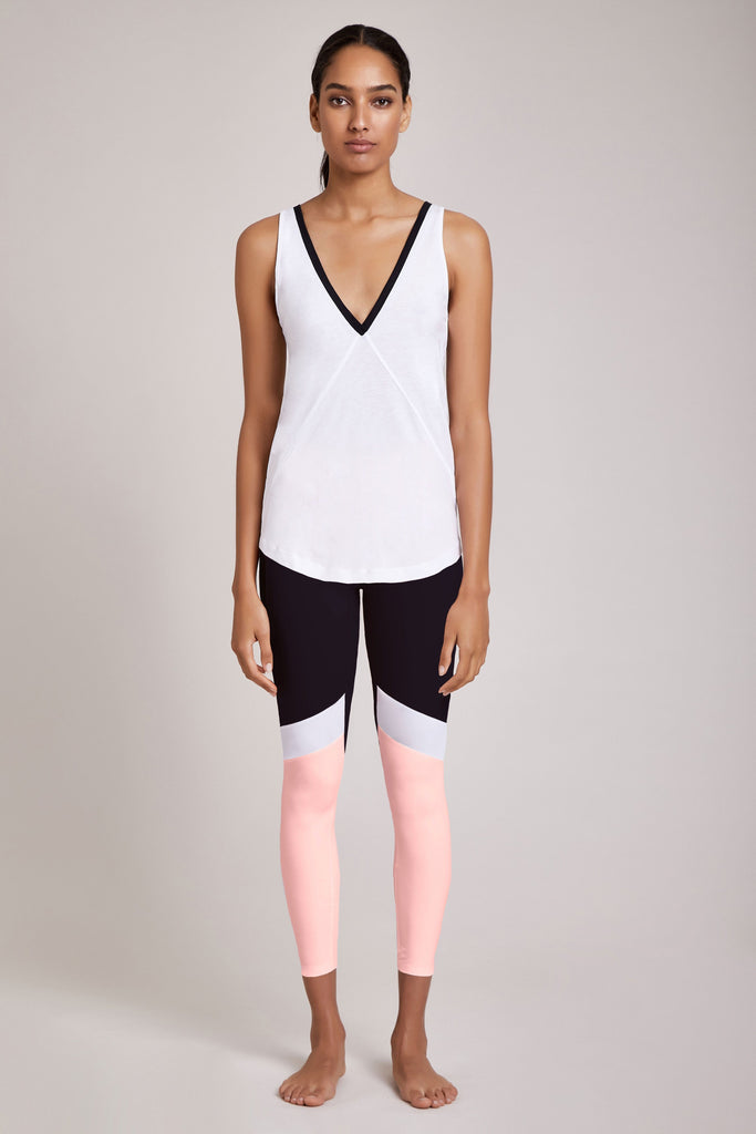 Leah Tank - White / Black, Tops, SILOU