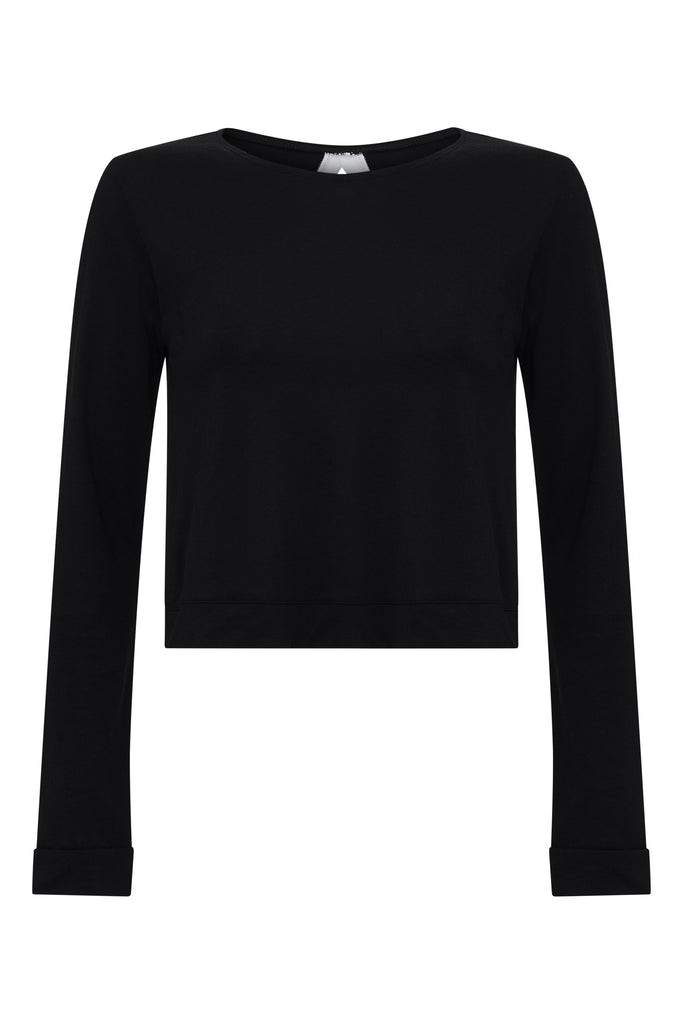 Nicole Crop - Black, Tops, SILOU