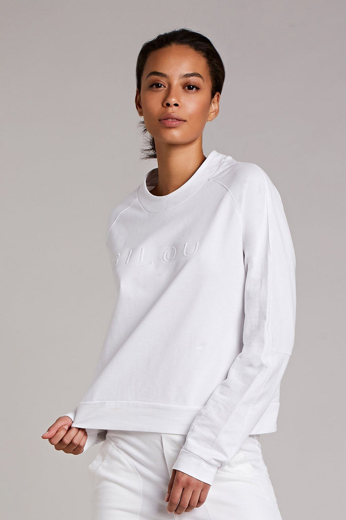 Silou Sweater - White, Sweatshirts, SILOU