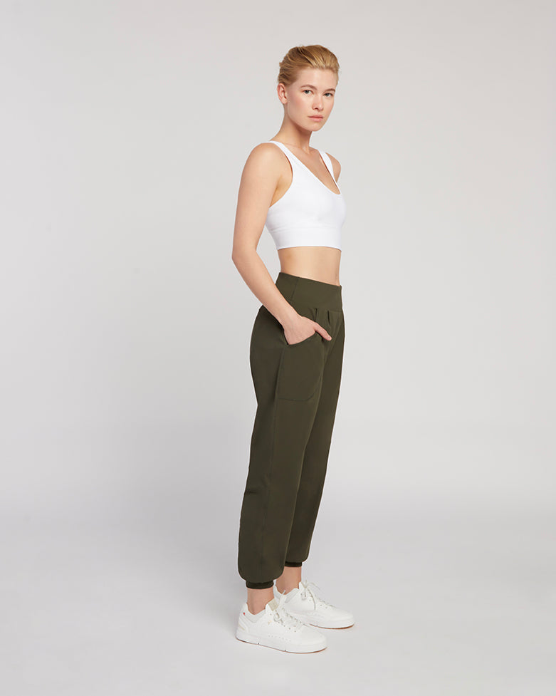 Syanne Jogger - Olive, Sweatpants, SILOU