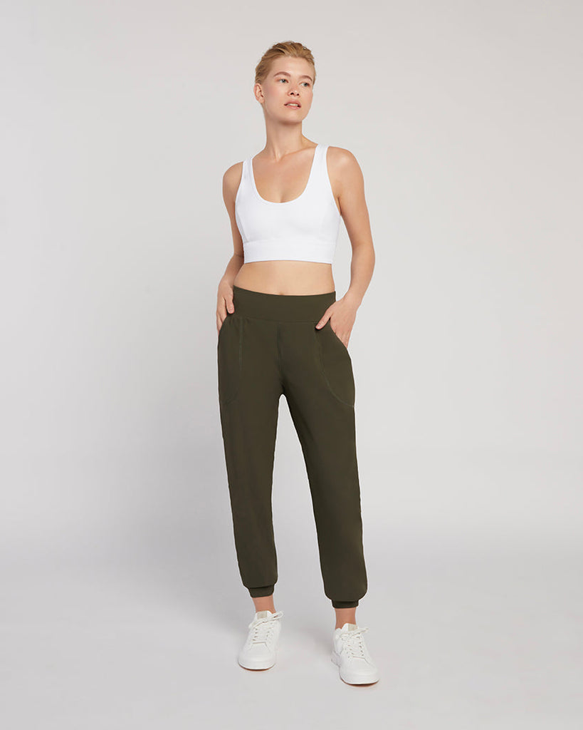 Syanne Jogger - Olive, Sweatpants, SILOU